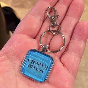 Crafty B**** Keychain